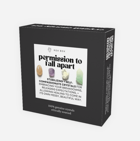 permission to fall apart - crystals for healing - cheeky gift wellness gift