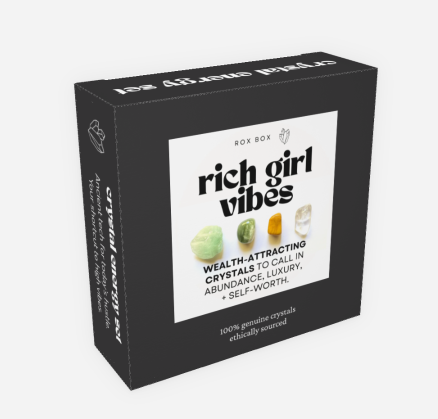 rich girl vibes - crystal gift for attracting wealth - cheeky gift funny gift
