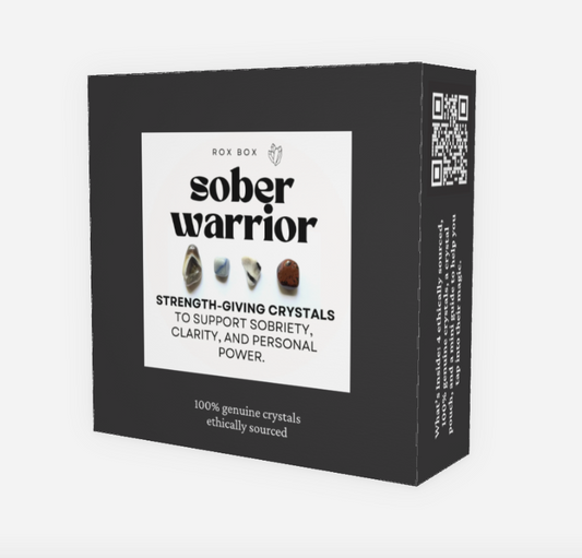 sober warrior - crystals for recovery - cheeky gift encouragement gift