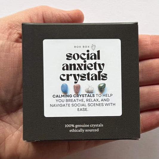social anxiety crystals - calming crystals - wellness gift