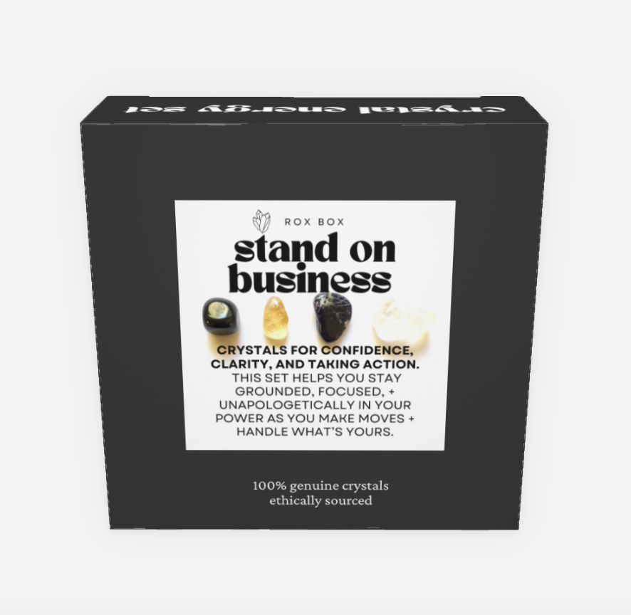 stand on business - crystal gift for confidence - cheeky gift funny gift