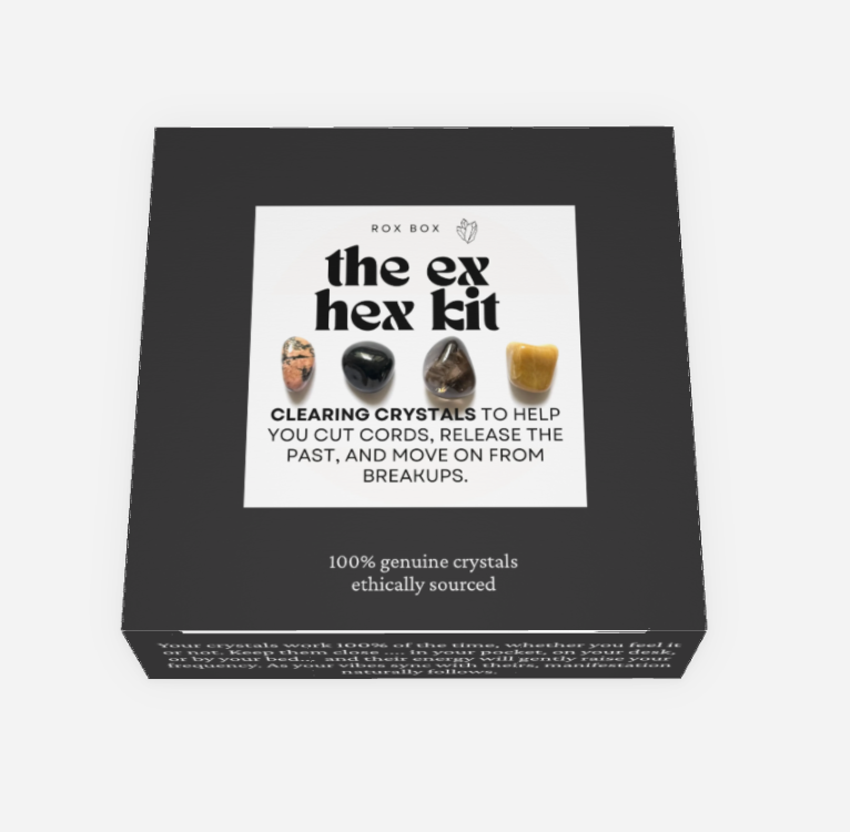 the ex hex kit - crystals for letting go - cheeky gift funny gift