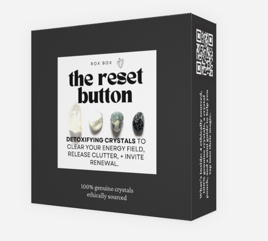 the reset button - crystals for energy clearing - cheeky gift funny gift