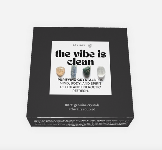 the vibe is clean - crystals for cleansing - cheeky gift funny gift