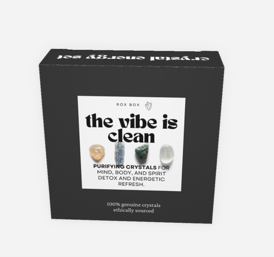 the vibe is clean - crystals for cleansing - cheeky gift funny gift