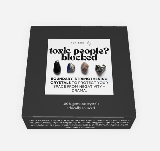 toxic people? blocked - crystals for protection - cheeky gift funny gift