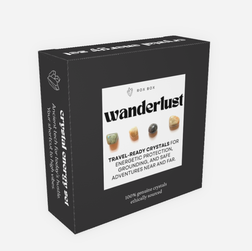 wanderlust - crystal gift for safe travels - cheeky gift funny gift