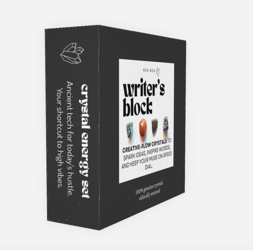 writer’s block - crystals for creative flow - fun cheeky gift