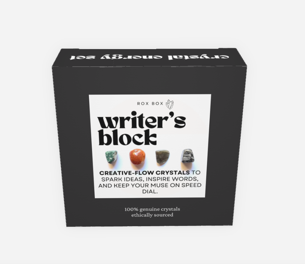 writer’s block - crystals for creative flow - fun cheeky gift