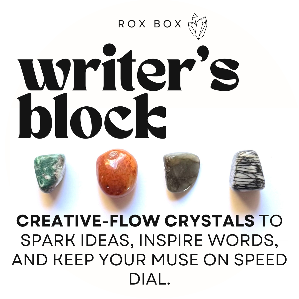 writer’s block - crystals for creative flow - fun cheeky gift